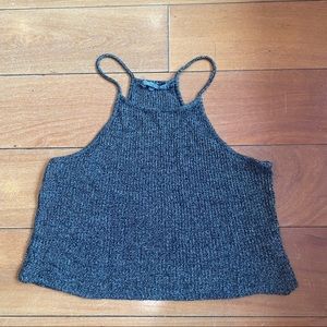 Urban outfitters gray tank crop top
